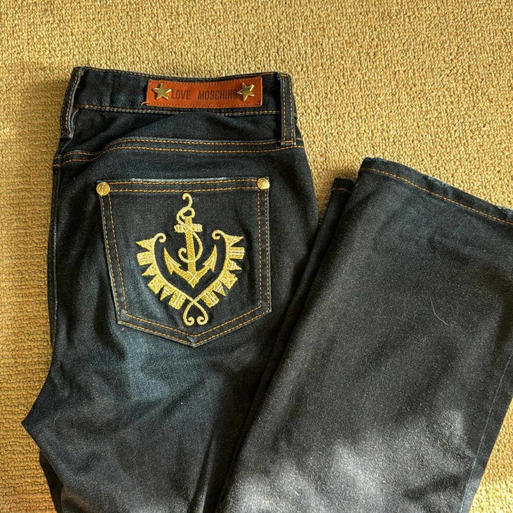 LOVE MOSCHINO vintage early 2000s denim jeans